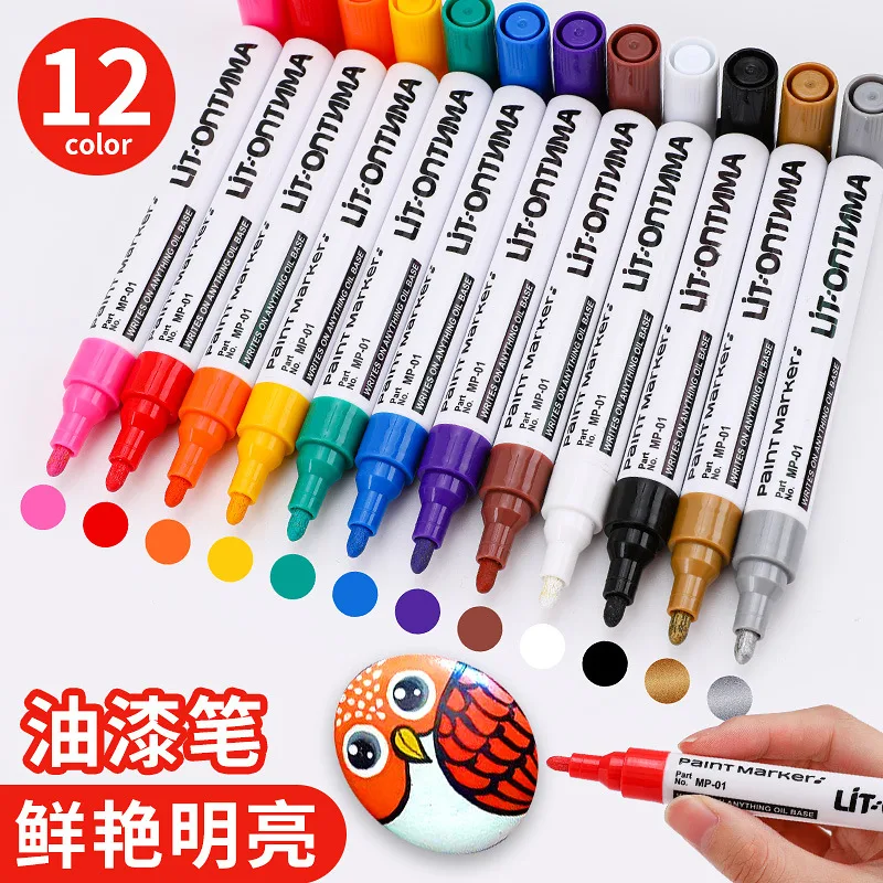 Tee Height Marker - ปากกามาร์คเกอร์สีติดทนนาน กลิ่นน้อย ไม่ซีดจาง ใช้ได้กับยางรถยนต์ เซรามิก ปากกาเติมสี