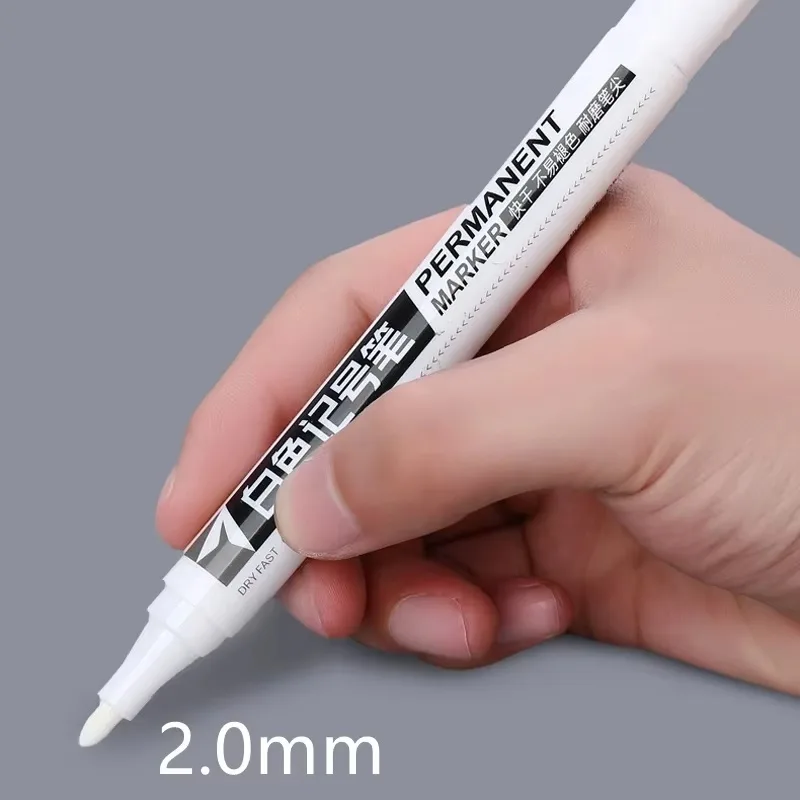 Tee Height Marker - 1-5 ชิ้นปากกามาร์กเกอร์สีขาวปากกาสียางกันน้ำปากกามาร์กเกอร์ถาวรยางรถยนต์ล้อรถเพ้นท์ยางเพื่อสิ่งแวดล้อม DIY ปากกากราฟฟิตี้