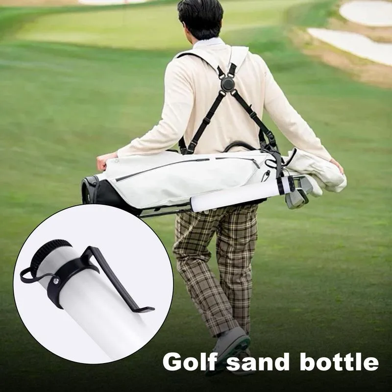 Golf Equipment Youtube - รถกอล์ฟขวดทรายแบบพกพารถเข็นอุปกรณ์เสริมทรายหลอดพร้อมฝาปิด PP อุปกรณ์กอล์ฟสําหรับครอบครัวกลางแจ้ง Friends Home