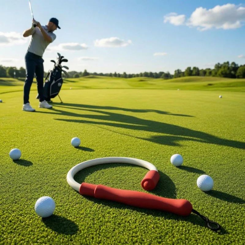 Golf Equipment Youtube - อุปกรณ์ฝึกซ้อมวงสวิงกอล์ฟแบบยืดหยุ่น ไม้ฝึกวงสวิงกอล์ฟ อุปกรณ์ออกกำลังกาย รูปทรงท่อ อุปกรณ์กีฬา ขัดเงาเพื่อการวอร์มอัพ