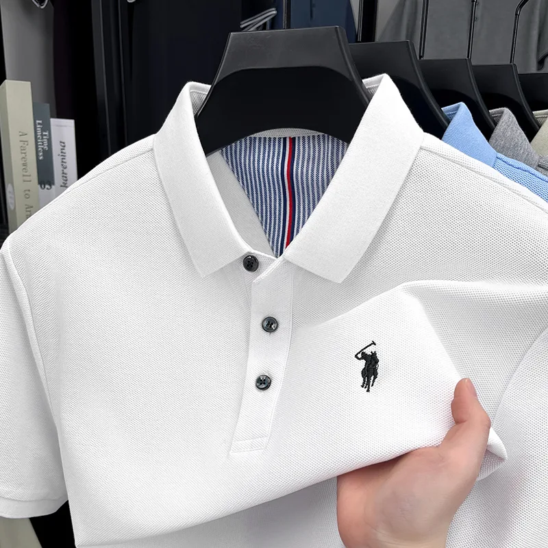 เสื้อโปโลแขนสั้นผู้ชายผ้าฝ้ายแ - Golf Equipment Cheap บทวิจารณ์และราคา