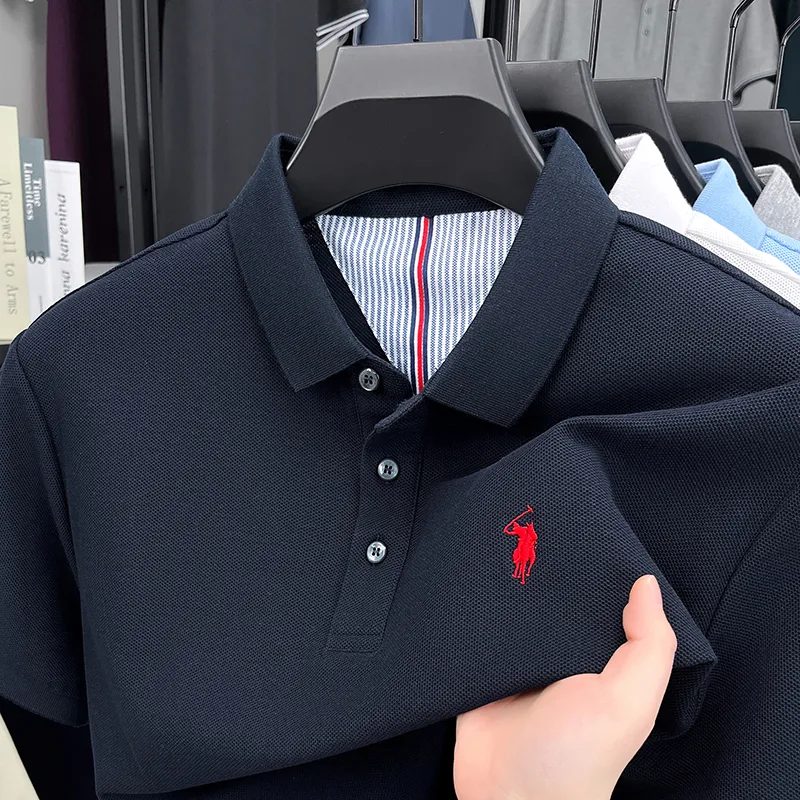 เสื้อโปโลแขนสั้นผู้ชายผ้าฝ้ายแ - Golf Equipment Cheap บทวิจารณ์และราคา