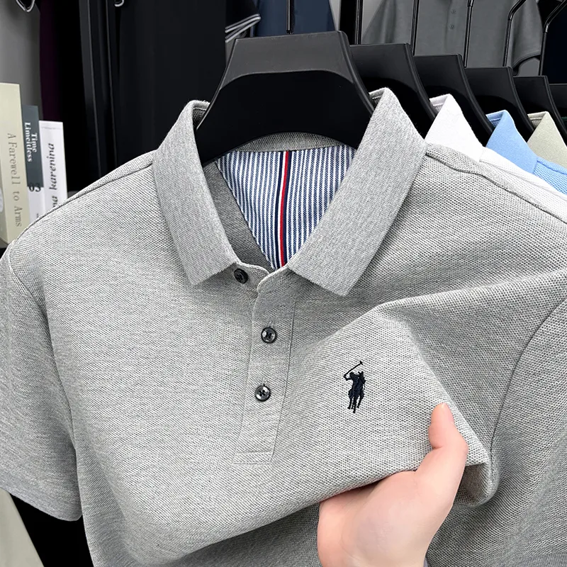 เสื้อโปโลแขนสั้นผู้ชายผ้าฝ้ายแ - Golf Equipment Cheap บทวิจารณ์และราคา