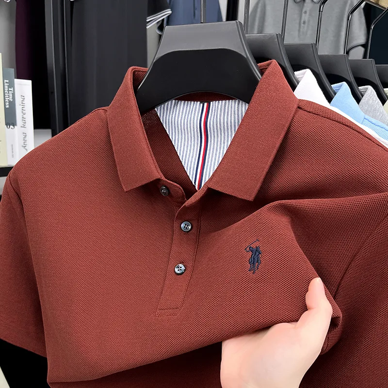 เสื้อโปโลแขนสั้นผู้ชายผ้าฝ้ายแ - Golf Equipment Cheap บทวิจารณ์และราคา