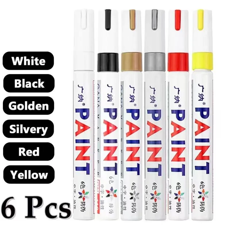 กวงนา 6/12 ชิ้น ปากกาสีถาวรหลา - Tee Height Marker บทวิจารณ์และราคา