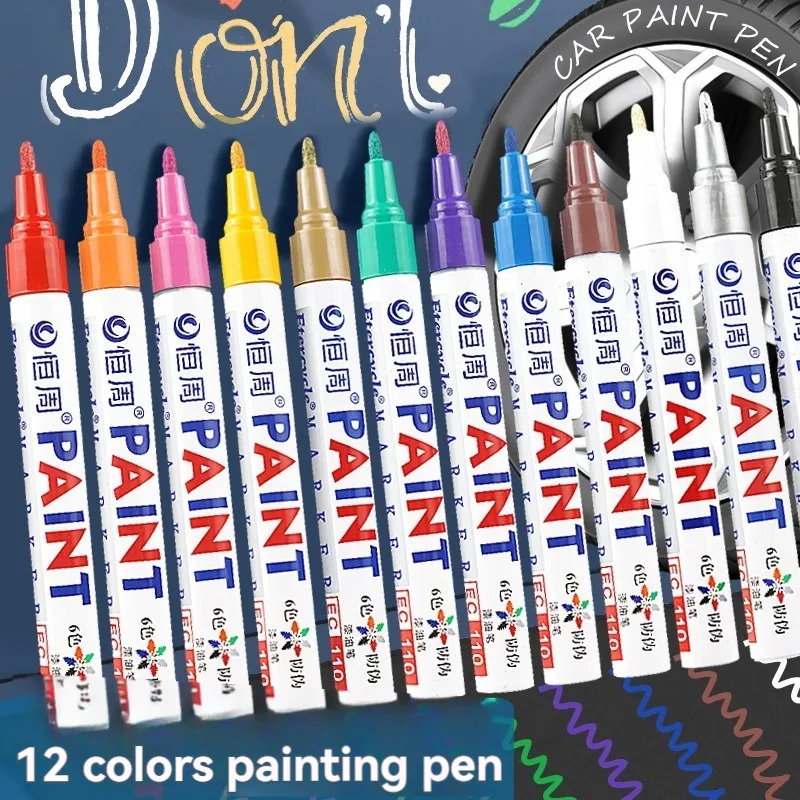ปากกาเมจิกสีถาวร 1/3/6/12 สี ส - Tee Height Marker บทวิจารณ์และราคา