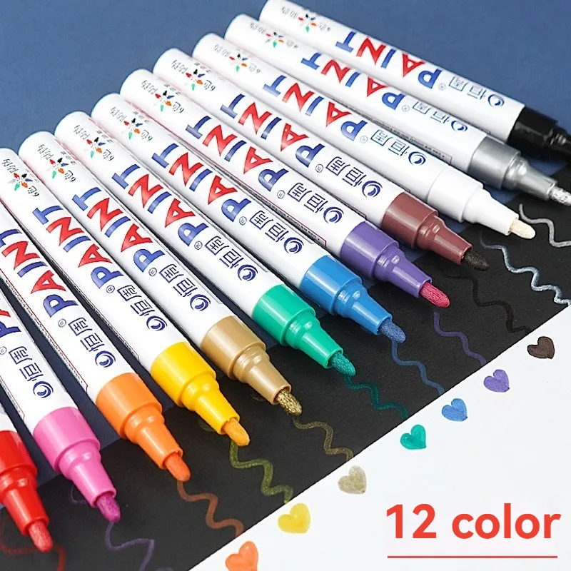 ปากกาเมจิกสีถาวร 1/3/6/12 สี ส - Tee Height Marker บทวิจารณ์และราคา