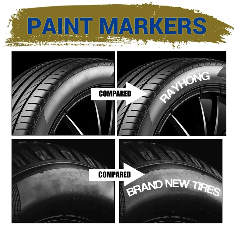 ปากกาเขียนยางรถยนต์สีขาว 3 แท่ - Tee Height Marker บทวิจารณ์และราคา