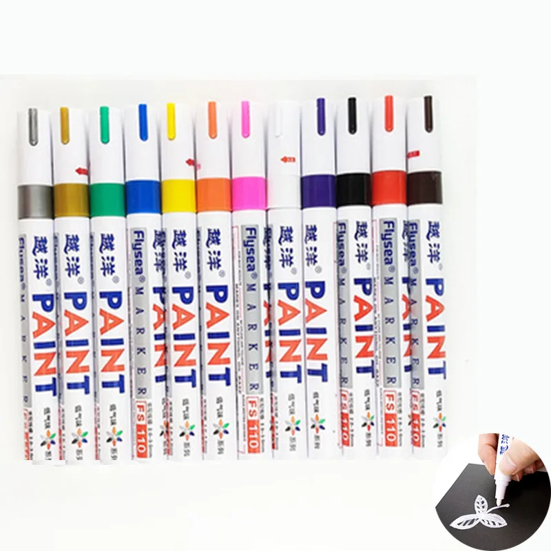 12 สีสีขาวยางกันน้ําถาวร MARKE - Tee Height Marker บทวิจารณ์และราคา