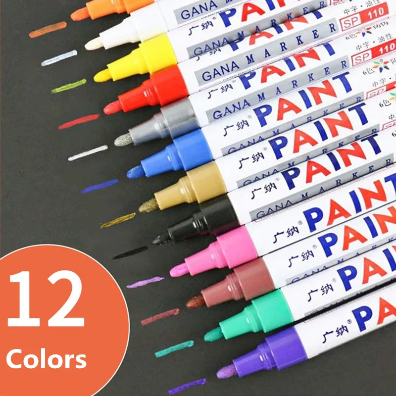12สีกันน้ำถาวร Marker Car Touc - Tee Height Marker บทวิจารณ์และราคา