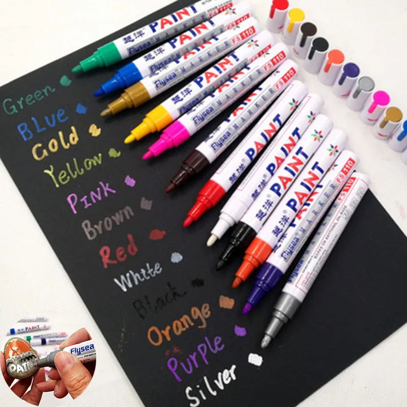12 สีสีขาวยางกันน้ําถาวร MARKE - Tee Height Marker บทวิจารณ์และราคา